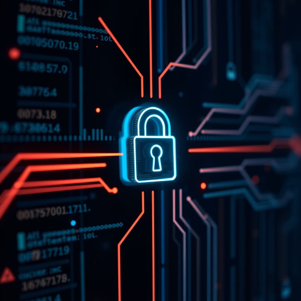 Digitales Schloss für Cyber-Sicherheit